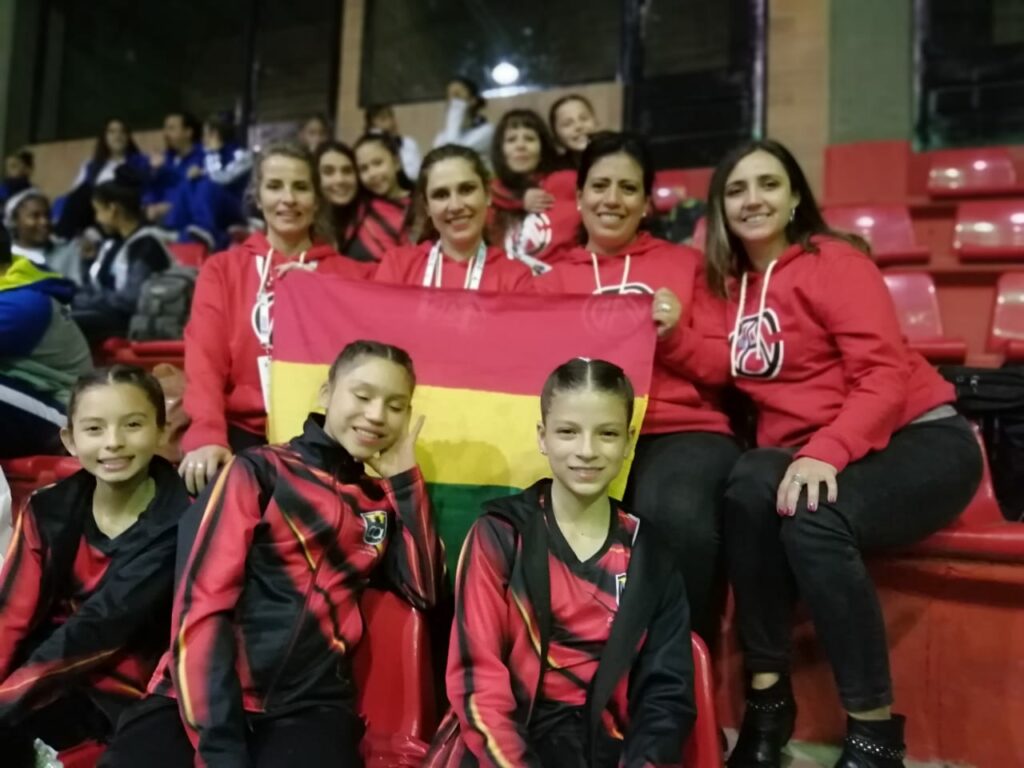Participación en el campeonato sudamericano de trampolín