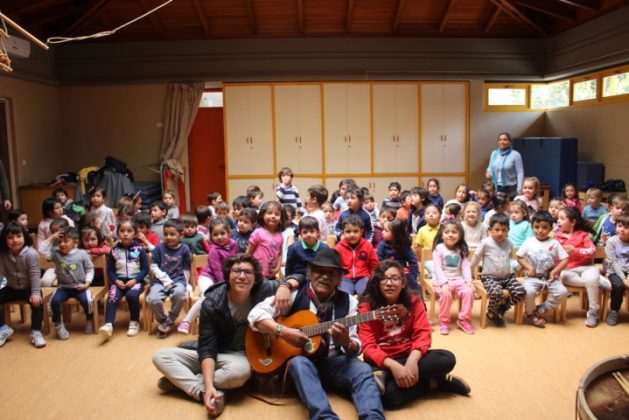 Konzert von Luis Rico im Kindergarten