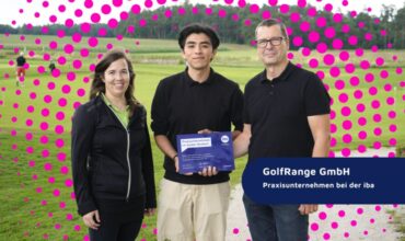 Entrega del distintivo de cooperación a GolfRange GmbH